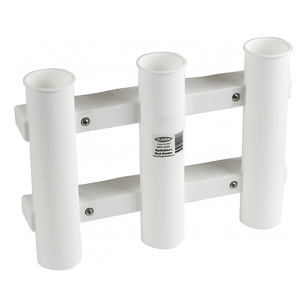 Rod Holder 3 compartments White medium 22x5x30cm i gruppen Udstyr og tilbehør / Stangholdere og stangstativer / Stangholdere til både hos Sportfiskeprylar.se (25-1231)