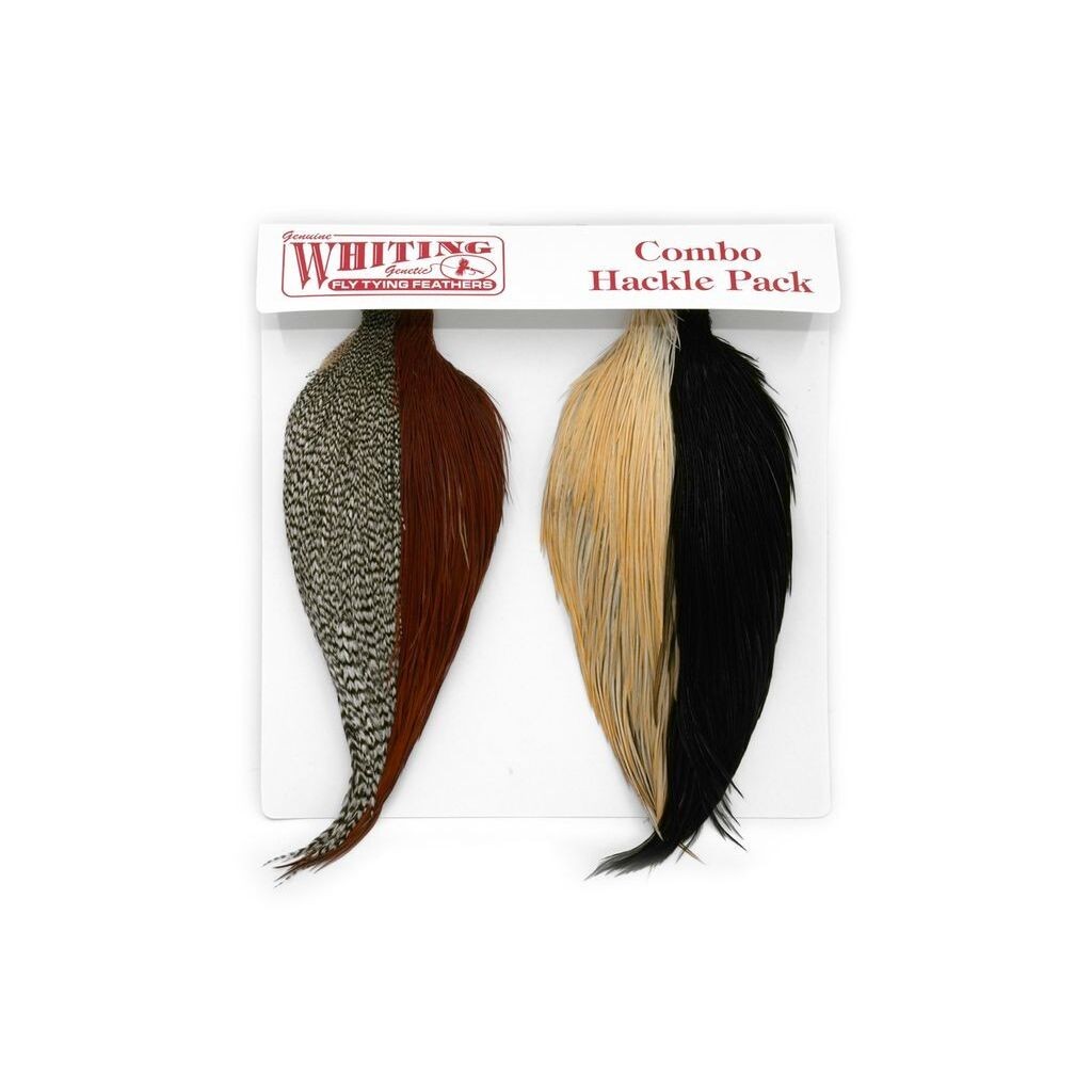 Whiting Introductory Hackle Pack - Four 1/2 Capes i gruppen Kroge og endegrej / Fluebinding / Fluebindingsmateriale / Fjer og nakker / Nakker og sadler hos Sportfiskeprylar.se (25841000)
