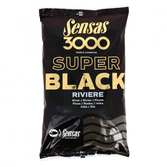Sensas 3000 Super Black Riviere 1kg i gruppen Madding / Boilies, krogagn og forfoder / Groundbait / Groundbait hos Sportfiskeprylar.se (29-11612)