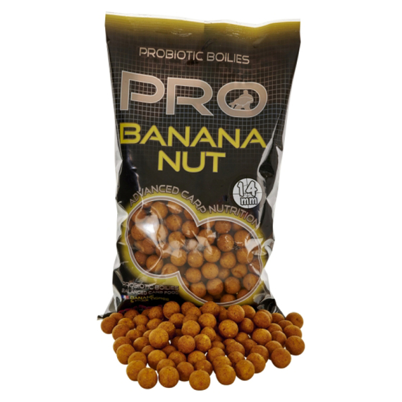 Starbaits Pro Banana Nut Boilies 800g - 20mm i gruppen Madding / Boilies, krogagn og forfoder / Boilies hos Sportfiskeprylar.se (29-64068)