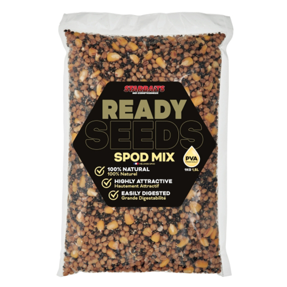 Starbaits Ready Seeds Spod Mix 1kg i gruppen Madding / Boilies, krogagn og forfoder / Partikler hos Sportfiskeprylar.se (29-74215)