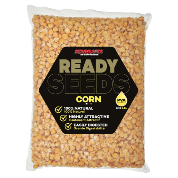 Starbaits Ready Seeds Corn 3kg i gruppen Madding / Boilies, krogagn og forfoder / Partikler hos Sportfiskeprylar.se (29-74218)