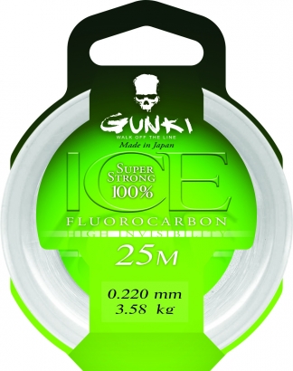 Gunki Fluorocarbone Ice, 0,34mm i gruppen Kroge og endegrej / Ledere og Forfangsmateriale / Forfangsmateriale / Forfangsmateriale fluorcarbon hos Sportfiskeprylar.se (29-82286)