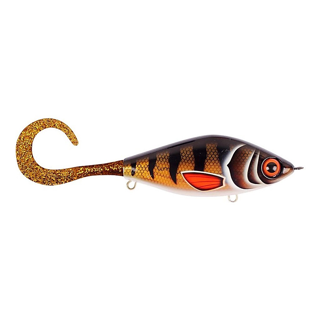 TrueGlide Guppie, 13,5cm, 120gr - Golden Perch - Gold / Gold glitter i gruppen Madding / Jerkbaits hos Sportfiskeprylar.se (29-EG208-TR003)