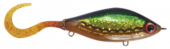 Trueglide Guppie 13,5cm 120g Söder Custom - Motoroil Glitter UV i gruppen Madding / Jerkbaits hos Sportfiskeprylar.se (29-EG208-ZSP18)