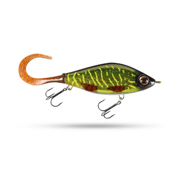 TrueGlide Guppie Jr Sinking 11cm 70g Söder Custom - Green Motoroil Pike UV i gruppen Madding / Jerkbaits hos Sportfiskeprylar.se (29-EG208A-C755G)
