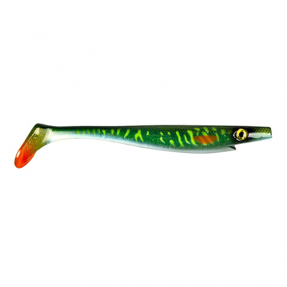 Pig Shad, 23cm, 90g - Green Motoroil Pike UV i gruppen Madding / Softbaits / Gedde softbaits hos Sportfiskeprylar.se (29-SP172A-MN3)