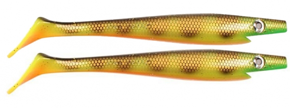 Pig Shad Junior 20cm - Orange Belly Perch i gruppen Madding / Softbaits / Gedde softbaits hos Sportfiskeprylar.se (29-SP172C-C039)