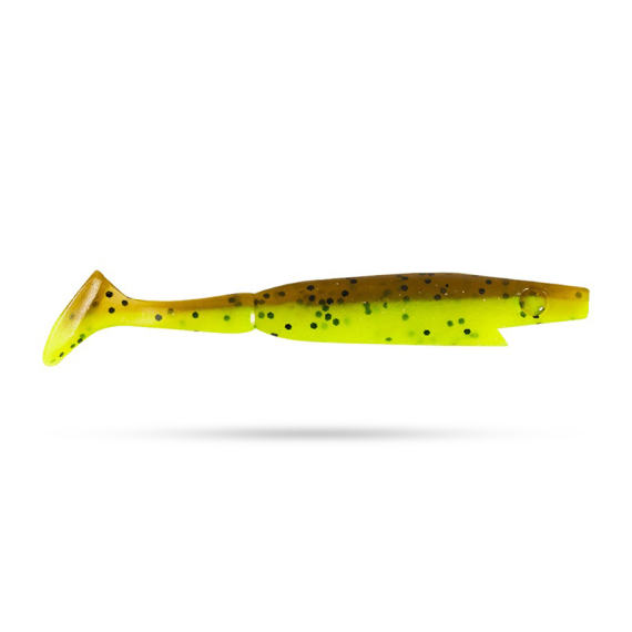 Piglet Shad 8,5cm (8-pack) - Brown Chartreuse - 8pcs i gruppen Madding / Softbaits / Aborre softbaits og sandard softbaits hos Sportfiskeprylar.se (29-SP172F-C020)