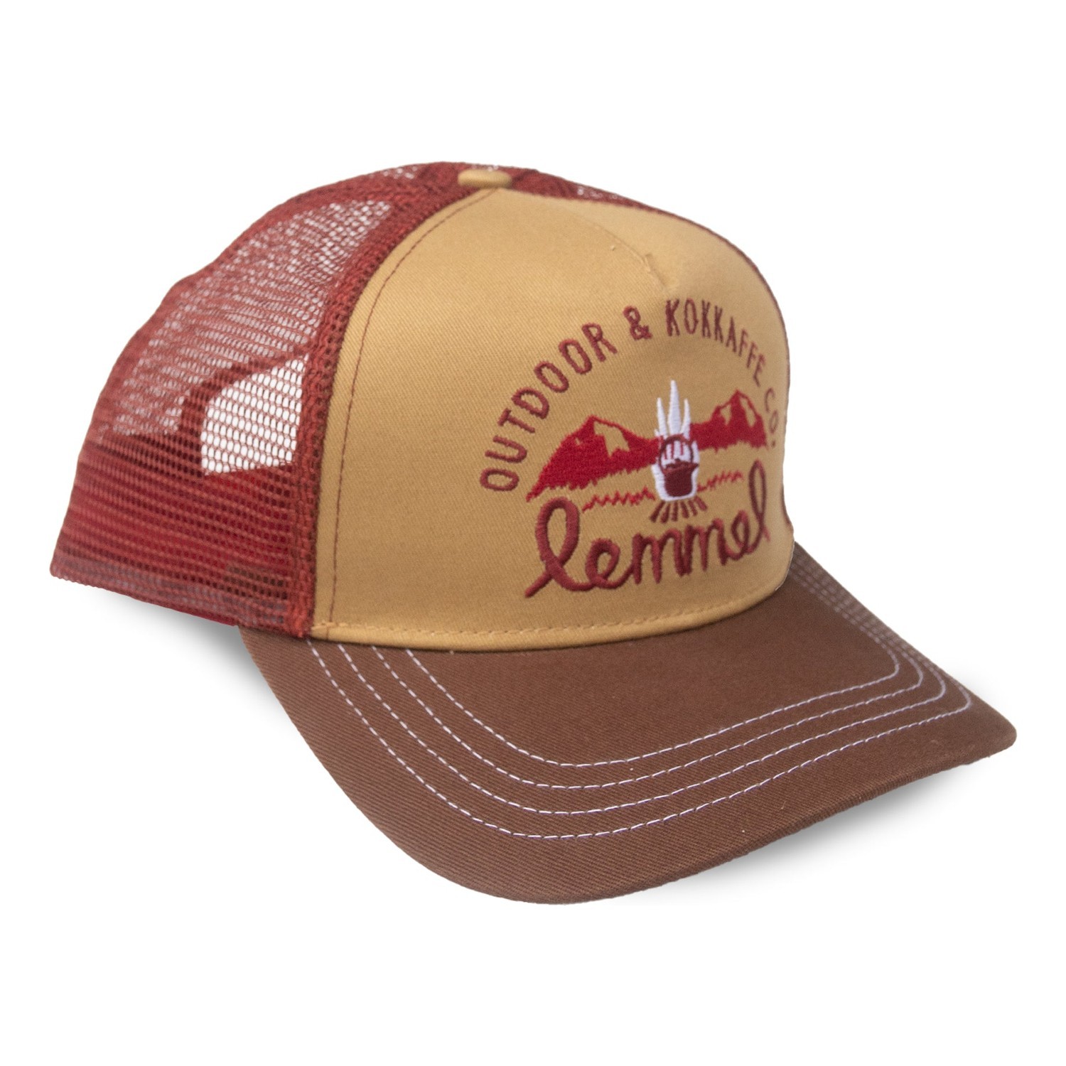Lemmel Trucker Cap Keep on Truckin Mama Brown/Burgundy i gruppen Beklædning og fodtøj / Kasketter og hovedbeklædning / Kasketter hos Sportfiskeprylar.se (3020201-5832)