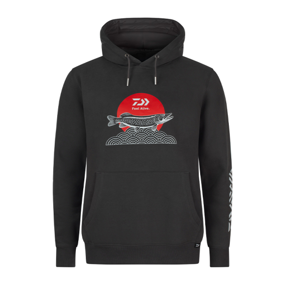 Daiwa Hoodie Japan Pike i gruppen Beklædning og fodtøj / Beklædning / Sweatere / Hættetrøjer hos Sportfiskeprylar.se (32-228617r)