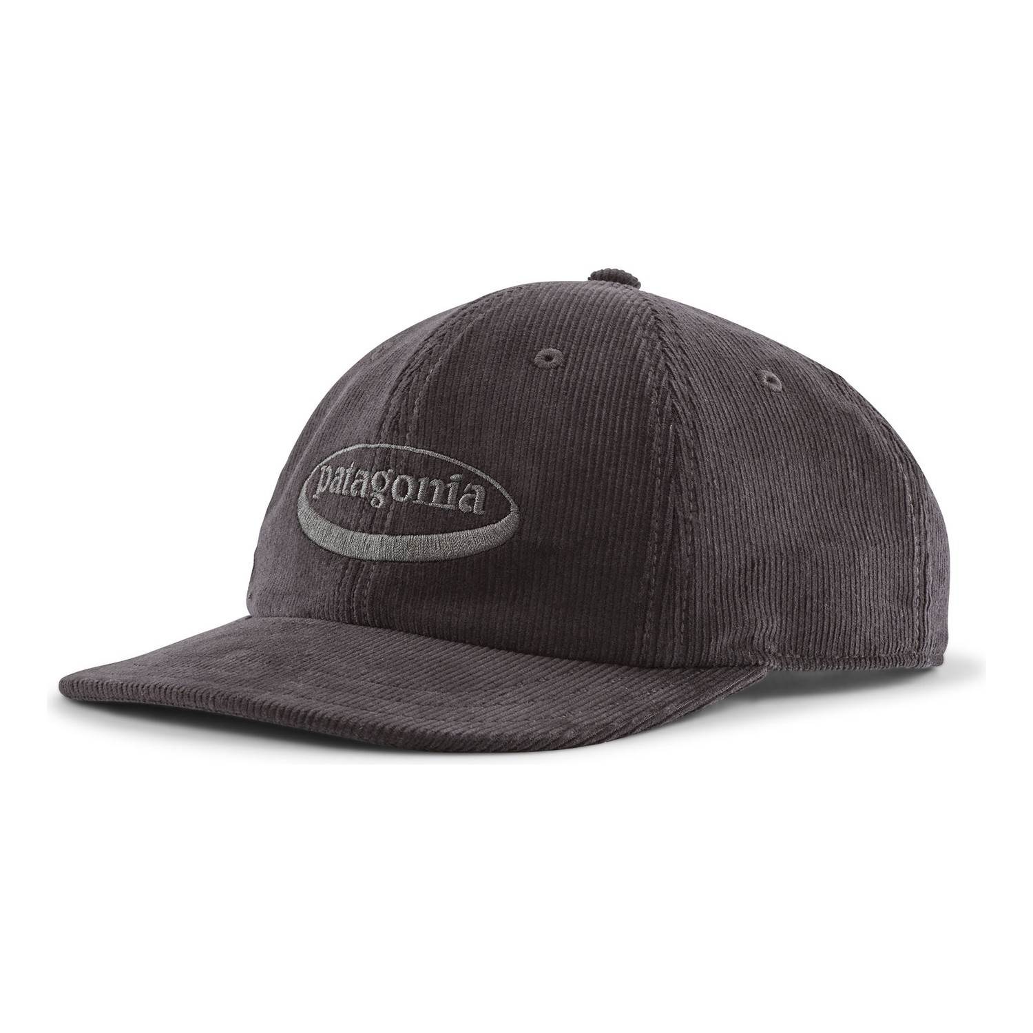Patagonia Corduroy Cap \'95 Oval Logo: Ink Black i gruppen Beklædning og fodtøj / Kasketter og hovedbeklædning / Kasketter / Dad Caps hos Sportfiskeprylar.se (33535-OLGB-ALL)