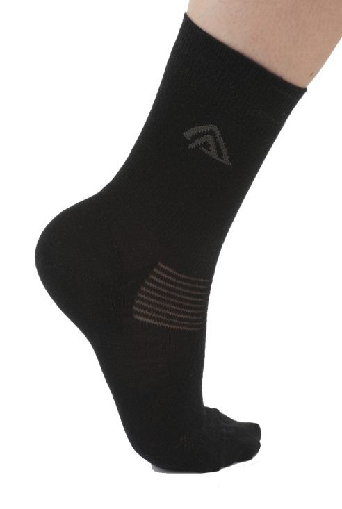 Aclima Wool Liner Socks - 40-43 Black i gruppen Beklædning og fodtøj / Beklædning / Undertøj / Sokker hos Sportfiskeprylar.se (356053001-28)