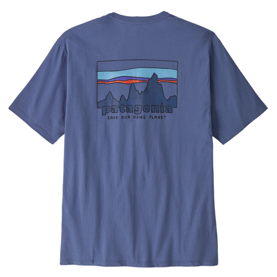 Patagonia M\'s \'73 Skyline Organic T-Shirt CUBL i gruppen Beklædning og fodtøj / Beklædning / T-shirts hos Sportfiskeprylar.se (37534-CUBL-Lr)