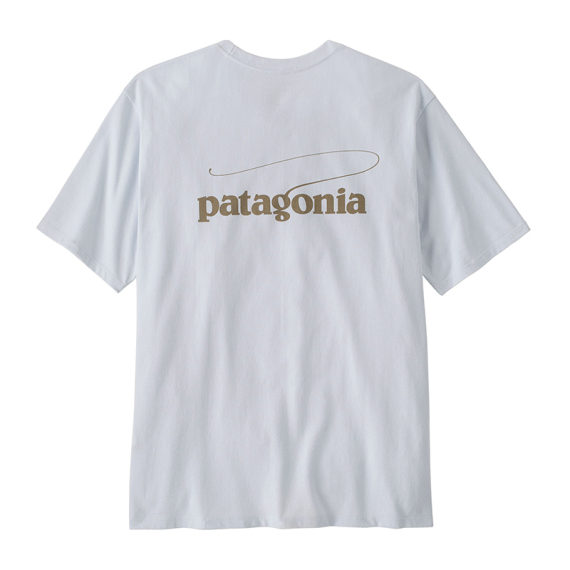 Patagonia M\'s Casting Logo Responsibili-Tee WHI i gruppen Beklædning og fodtøj / Beklædning / T-shirts hos Sportfiskeprylar.se (37811-WHI-Lr)
