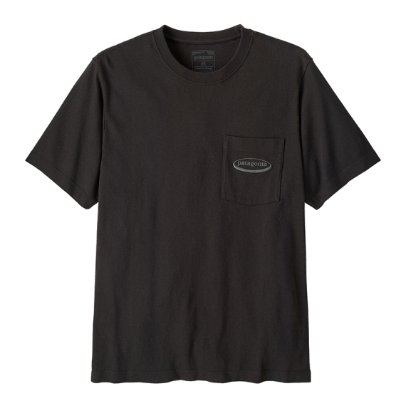 Patagonia M\'s MW \'95 Oval Logo Pocket Tee Black i gruppen Beklædning og fodtøj / Beklædning / T-shirts hos Sportfiskeprylar.se (37880-BLK-Lr)