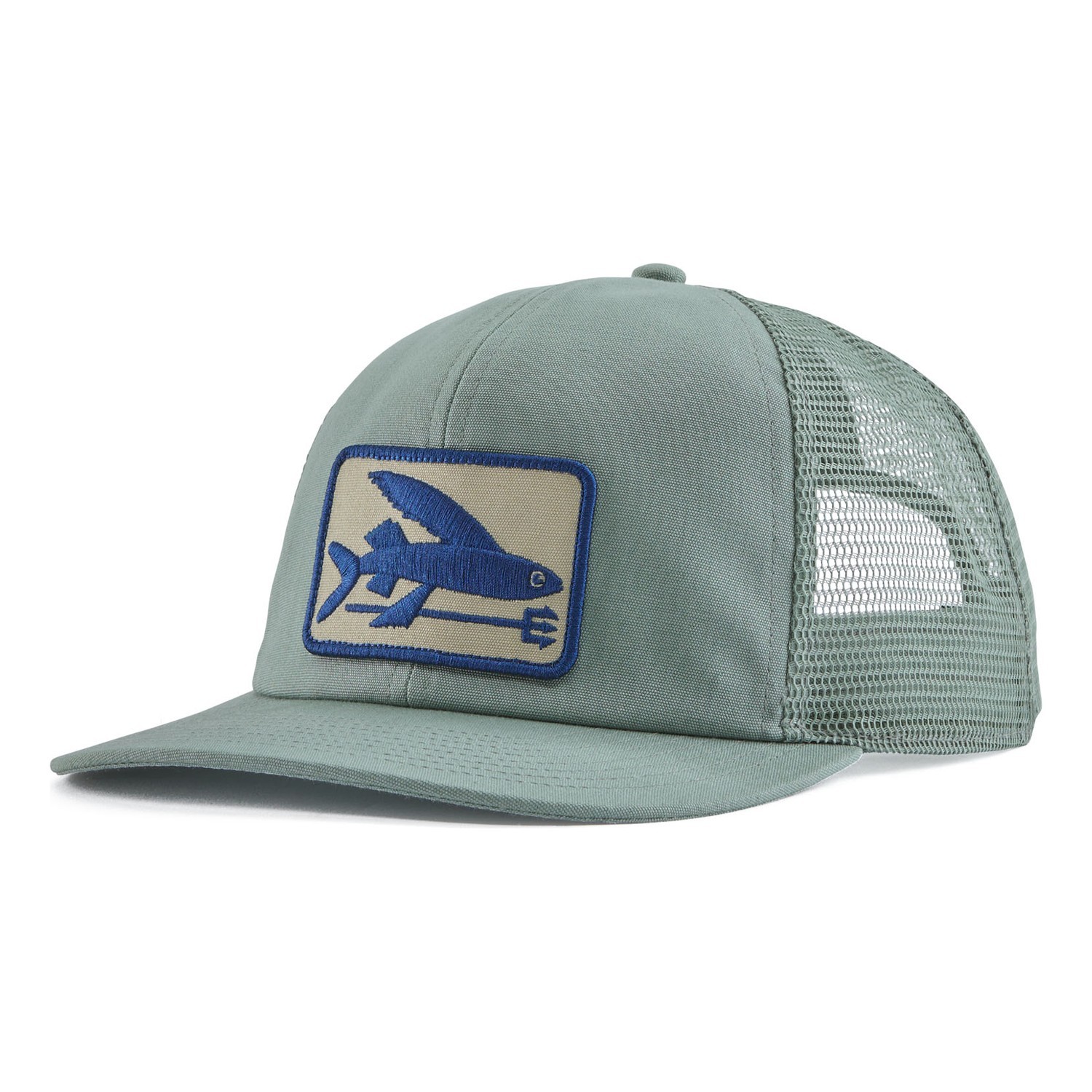 Patagonia Flying Fish Relaxed Trucker Hat CVGR i gruppen Beklædning og fodtøj / Kasketter og hovedbeklædning / Kasketter / Trucker caps hos Sportfiskeprylar.se (38229-CVGR-ALL)