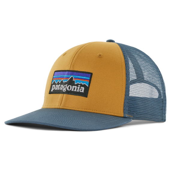 Patagonia P-6 Logo Trucker Hat, Pufferfish Gold i gruppen Beklædning og fodtøj / Kasketter og hovedbeklædning / Kasketter / Trucker caps hos Sportfiskeprylar.se (38289-PFGD-ALL)