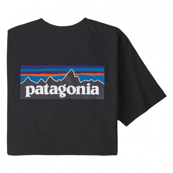 Patagonia M\'s P-6 Logo Responsibili-Tee Black i gruppen Beklædning og fodtøj / Beklædning / T-shirts hos Sportfiskeprylar.se (38504-BLK-Sr)