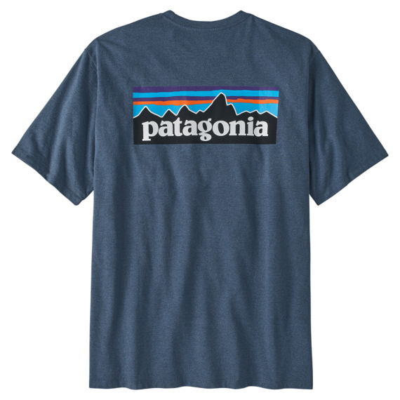 Patagonia M\'s P-6 Logo Responsibili-Tee, Utility Blue i gruppen Beklædning og fodtøj / Beklædning / T-shirts hos Sportfiskeprylar.se (38504-UTB-Sr)