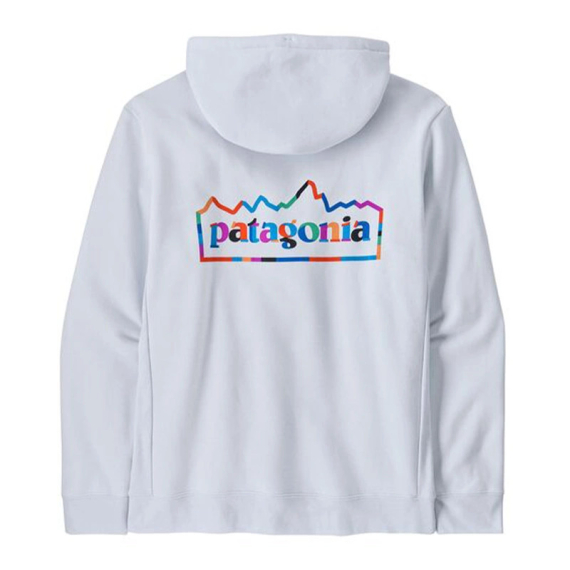 Patagonia Unity Fitz Uprisal Hoody White i gruppen Beklædning og fodtøj / Beklædning / Sweatere / Hættetrøjer hos Sportfiskeprylar.se (39694-WHI-Sr)