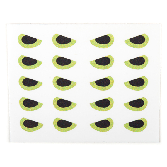 Angry Predator Eyes Chartreuse 10mm i gruppen Kroge og endegrej / Fluebinding / Fluebindingsmateriale / Øjer hos Sportfiskeprylar.se (400003)