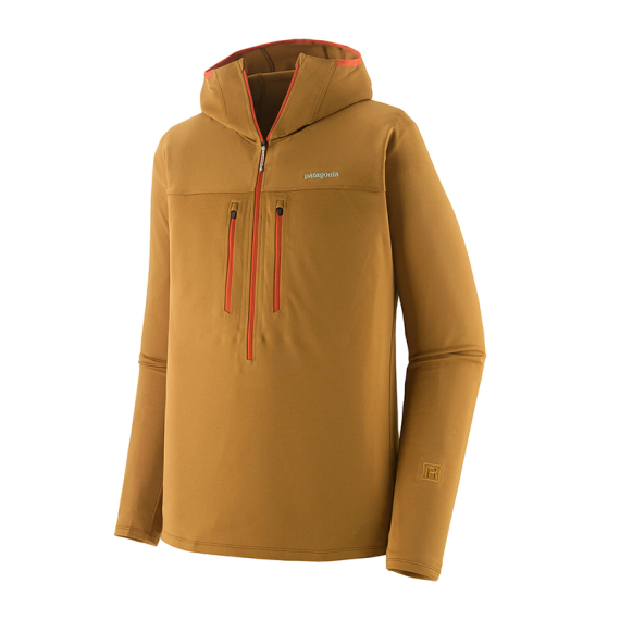 Patagonia M\'s R1 Ultralight Hoody BCBN i gruppen Beklædning og fodtøj / Beklædning / Sweatere / Hættetrøjer hos Sportfiskeprylar.se (40035-BCBN-Lr)