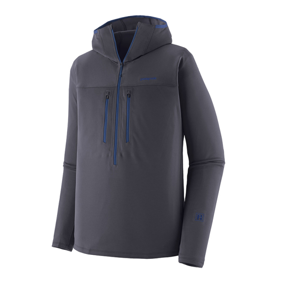 Patagonia M\'s R1 Ultralight Hoody Smolder Blue i gruppen Beklædning og fodtøj / Beklædning / Sweatere / Hættetrøjer hos Sportfiskeprylar.se (40035-SMDB-Lr)