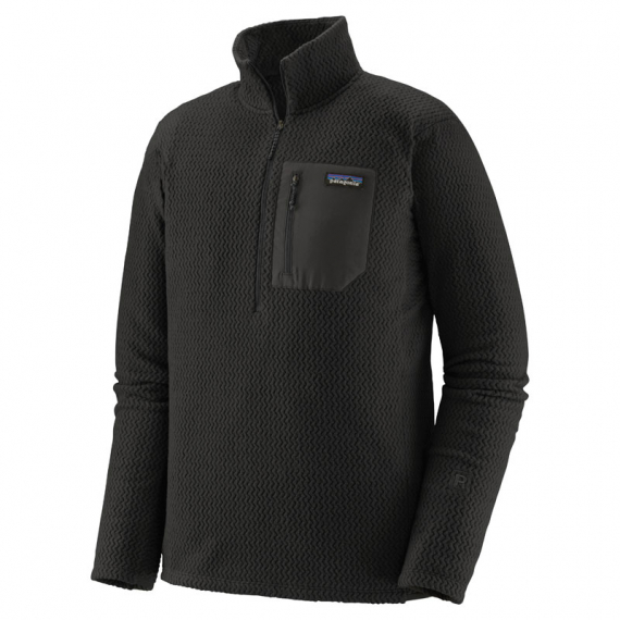 Patagonia M\'s R1 Air Zip Neck Black i gruppen Beklædning og fodtøj / Beklædning / Sweatere / Sweatshirts hos Sportfiskeprylar.se (40245-BLKr)