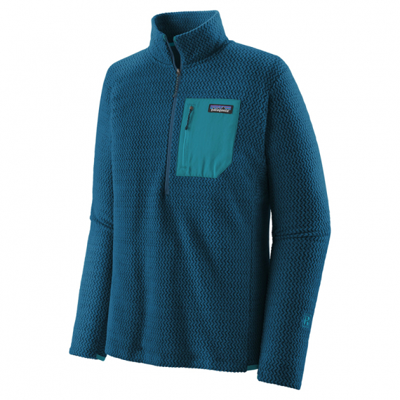 Patagonia M\'s R1 Air Zip Neck Lagom Blue i gruppen Beklædning og fodtøj / Beklædning / Sweatere / Sweatshirts hos Sportfiskeprylar.se (40245-LMBE-Mr)