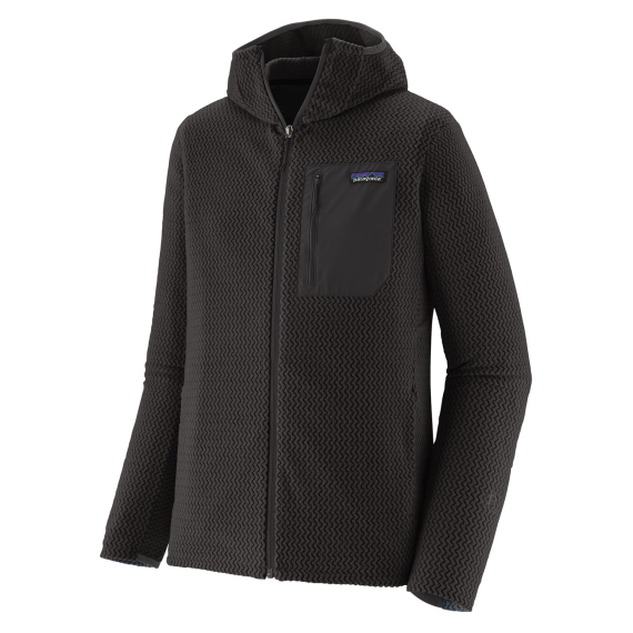 Patagonia M\'s R1 Air Full-Zip Hoody Black i gruppen Beklædning og fodtøj / Beklædning / Sweatere / Hættetrøjer hos Sportfiskeprylar.se (40256-BLK-Lr)