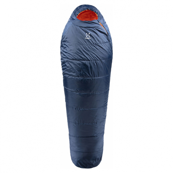 Haglöfs Tarius +6 Midnight Blue/Tangerine - 190cm i gruppen Outdoor / Soveposer og puder / Soveposer hos Sportfiskeprylar.se (4161704GW220)
