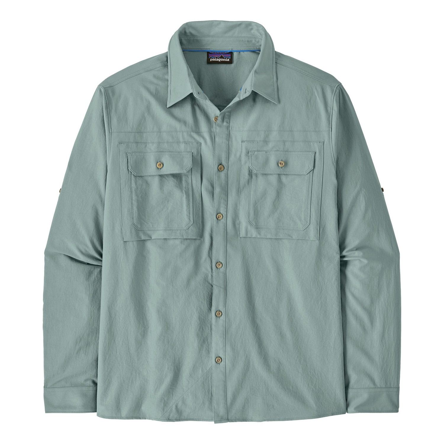 Patagonia M\'s L/S Self Guided Sun Shirt BLSG i gruppen Beklædning og fodtøj / UV-beklædning hos Sportfiskeprylar.se (41825-BLSG-XXLr)