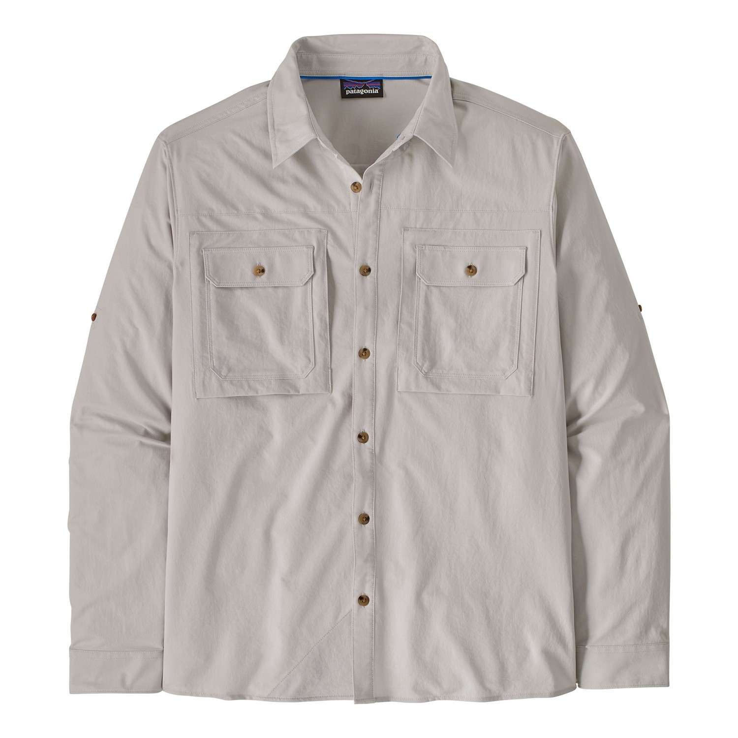 Patagonia M\'s L/S Self Guided Sun Shirt CRGY i gruppen Beklædning og fodtøj / UV-beklædning hos Sportfiskeprylar.se (41825-CRGY-XXLr)
