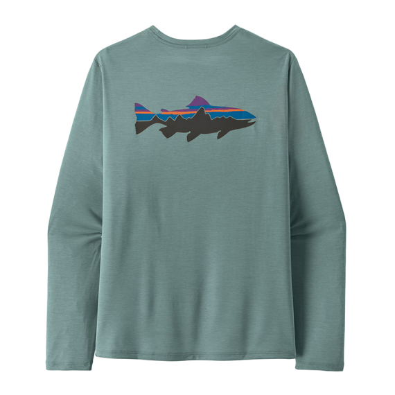 Patagonia M\'s L/S Cap Cool Daily Shirt Fitz Roy Trout BSLX i gruppen Beklædning og fodtøj / Beklædning / T-shirts hos Sportfiskeprylar.se (45452-BSLX-Lr)