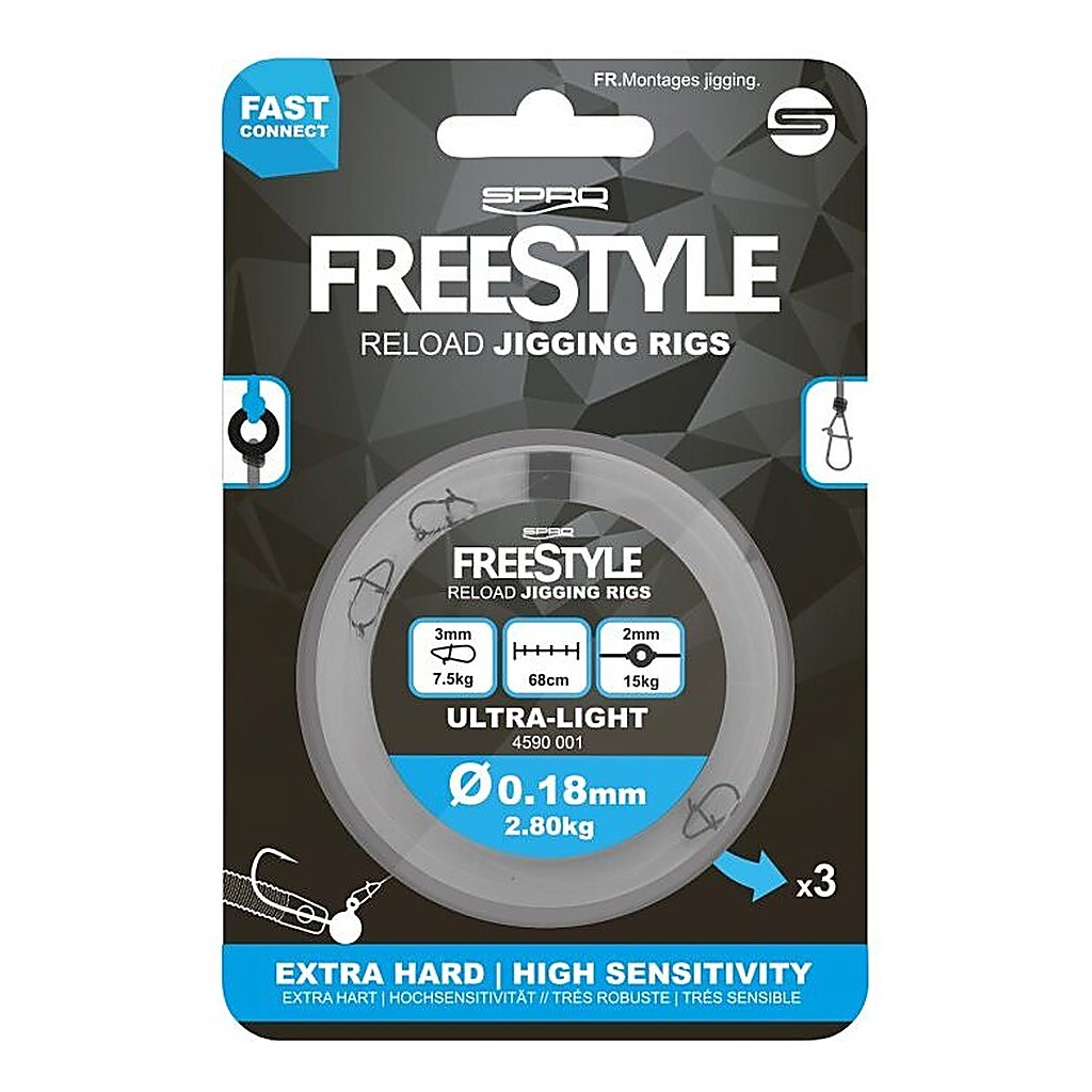 Freestyle Reload Jig Rig i gruppen Kroge og endegrej / Færdiglavede rigs / Færdiglavede aborre-forfang hos Sportfiskeprylar.se (45905r)