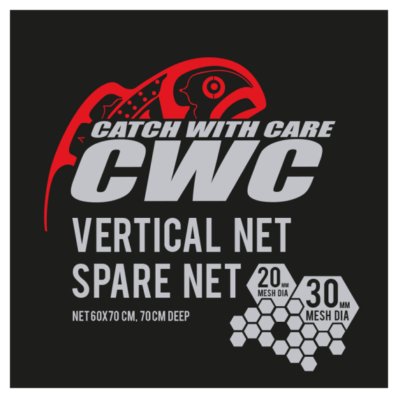 CWC Vertical 70cm, D20/D30 Spare Net i gruppen Udstyr og tilbehør / Fiskenet / Fangstnet poser hos Sportfiskeprylar.se (49-FNETCWC1S)