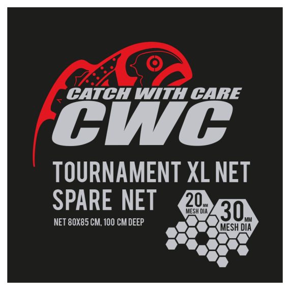 CWC Tournament XL 100cm, D20/D30 Spare Net i gruppen Udstyr og tilbehør / Fiskenet / Fangstnet poser hos Sportfiskeprylar.se (49-FNETCWC4S)