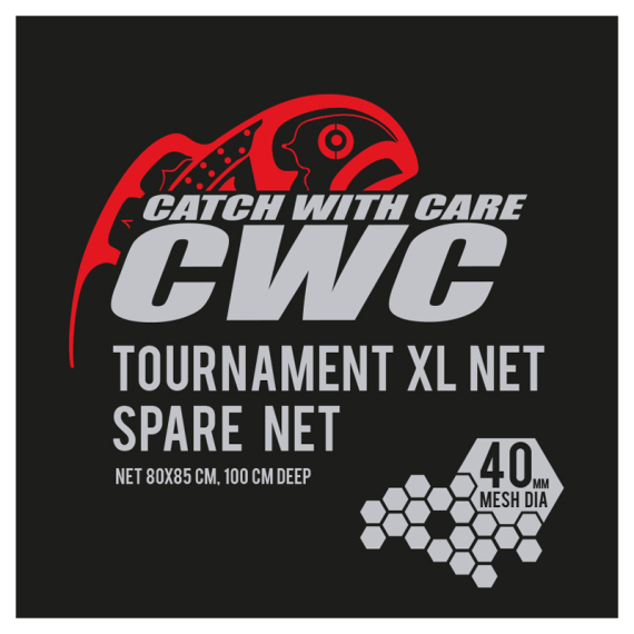 CWC Tournament XL 100cm, D40 Spare Net i gruppen Udstyr og tilbehør / Fiskenet / Fangstnet poser hos Sportfiskeprylar.se (49-FNETCWC4SX)