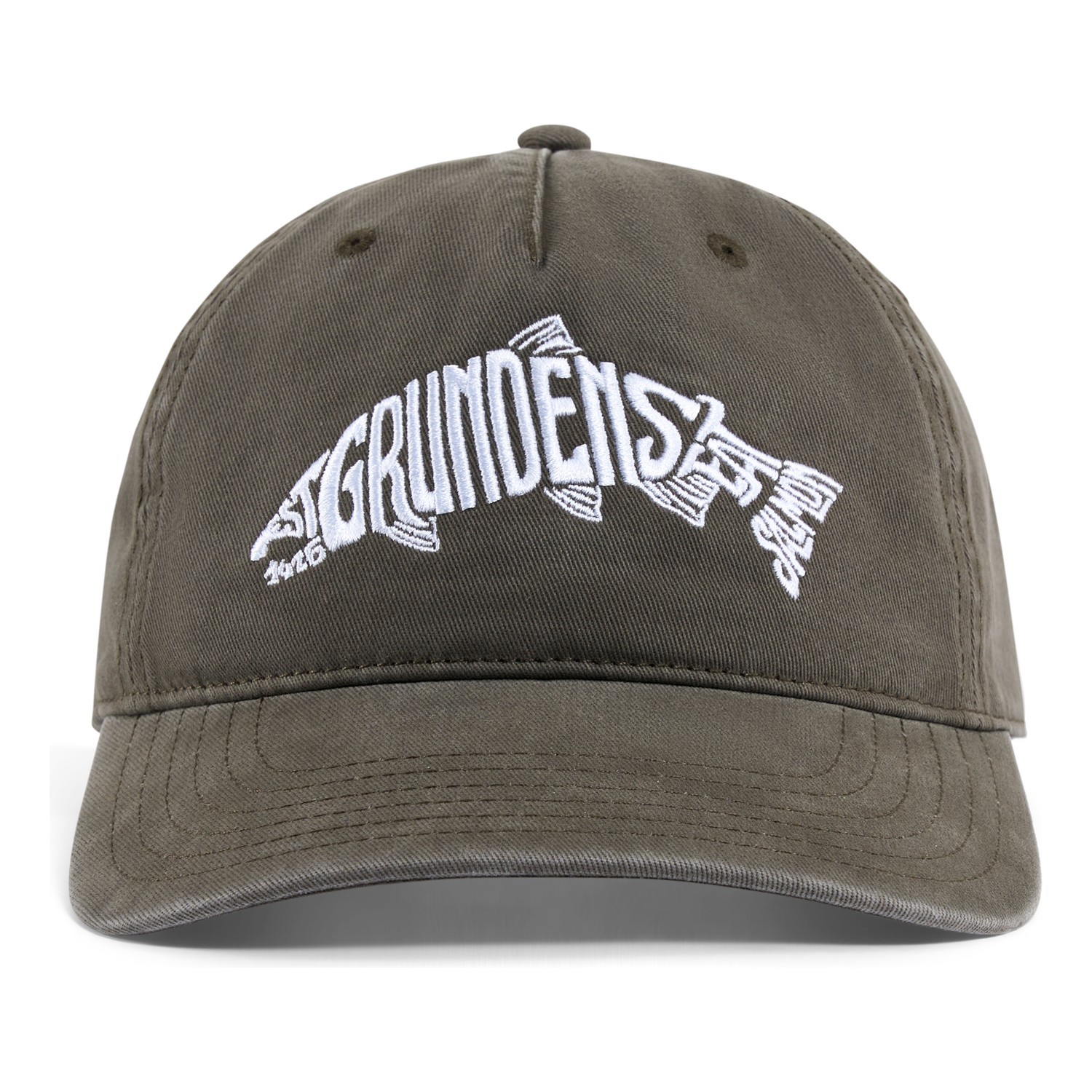 Grundéns Eat Your Words RX Trucker Loden Salmon Graphic i gruppen Beklædning og fodtøj / Kasketter og hovedbeklædning / Kasketter / Trucker caps hos Sportfiskeprylar.se (50000-385-0001)