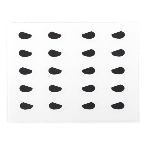 Angry Predator Eyes White 8mm i gruppen Kroge og endegrej / Fluebinding / Fluebindingsmateriale / Øjer hos Sportfiskeprylar.se (500005)