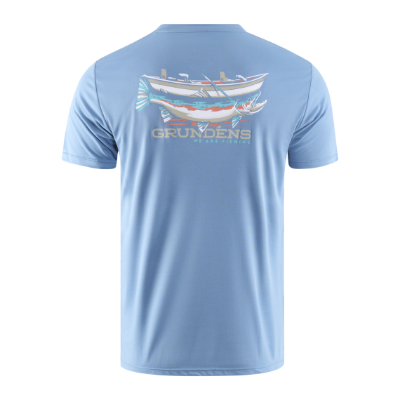 Grundéns Drift Boat SS Tech Tee Captain\'s Blue i gruppen Beklædning og fodtøj / Beklædning / T-shirts hos Sportfiskeprylar.se (50109-494-0014r)