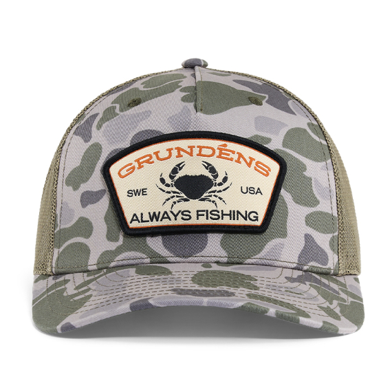 Grundéns Always Fishing Trucker Marsh Camo i gruppen Beklædning og fodtøj / Kasketter og hovedbeklædning / Kasketter / Trucker caps hos Sportfiskeprylar.se (50293-934-0001)