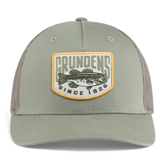 Grundéns Bass Patch Trucker Cap Loden i gruppen Beklædning og fodtøj / Kasketter og hovedbeklædning / Kasketter / Trucker caps hos Sportfiskeprylar.se (50397-353-0001)