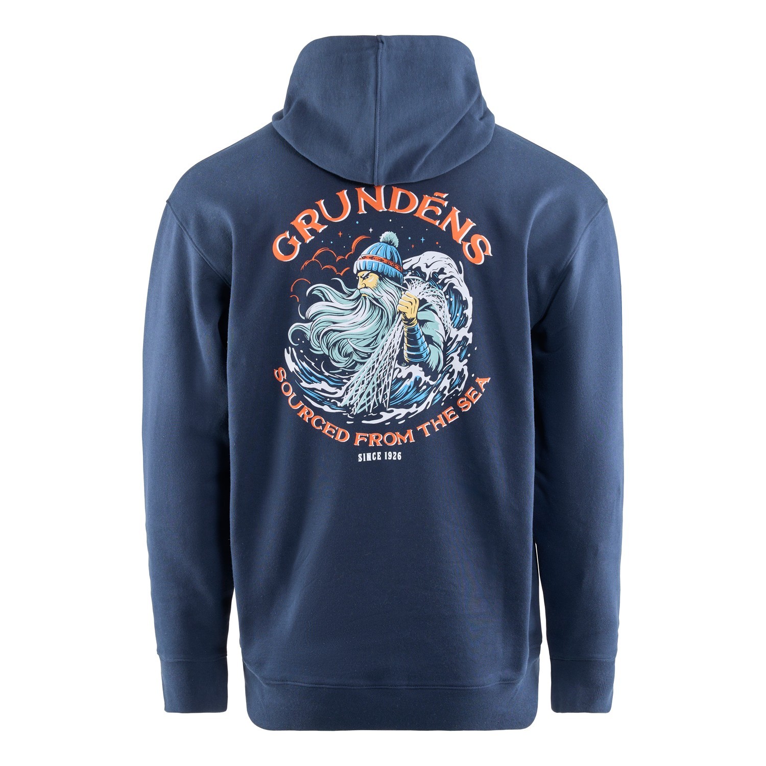 Grundéns Displacement DWR Hoodie Sea Sourced Dark Navy i gruppen Beklædning og fodtøj / Beklædning / Sweatere / Hættetrøjer hos Sportfiskeprylar.se (50506-422-0013r)