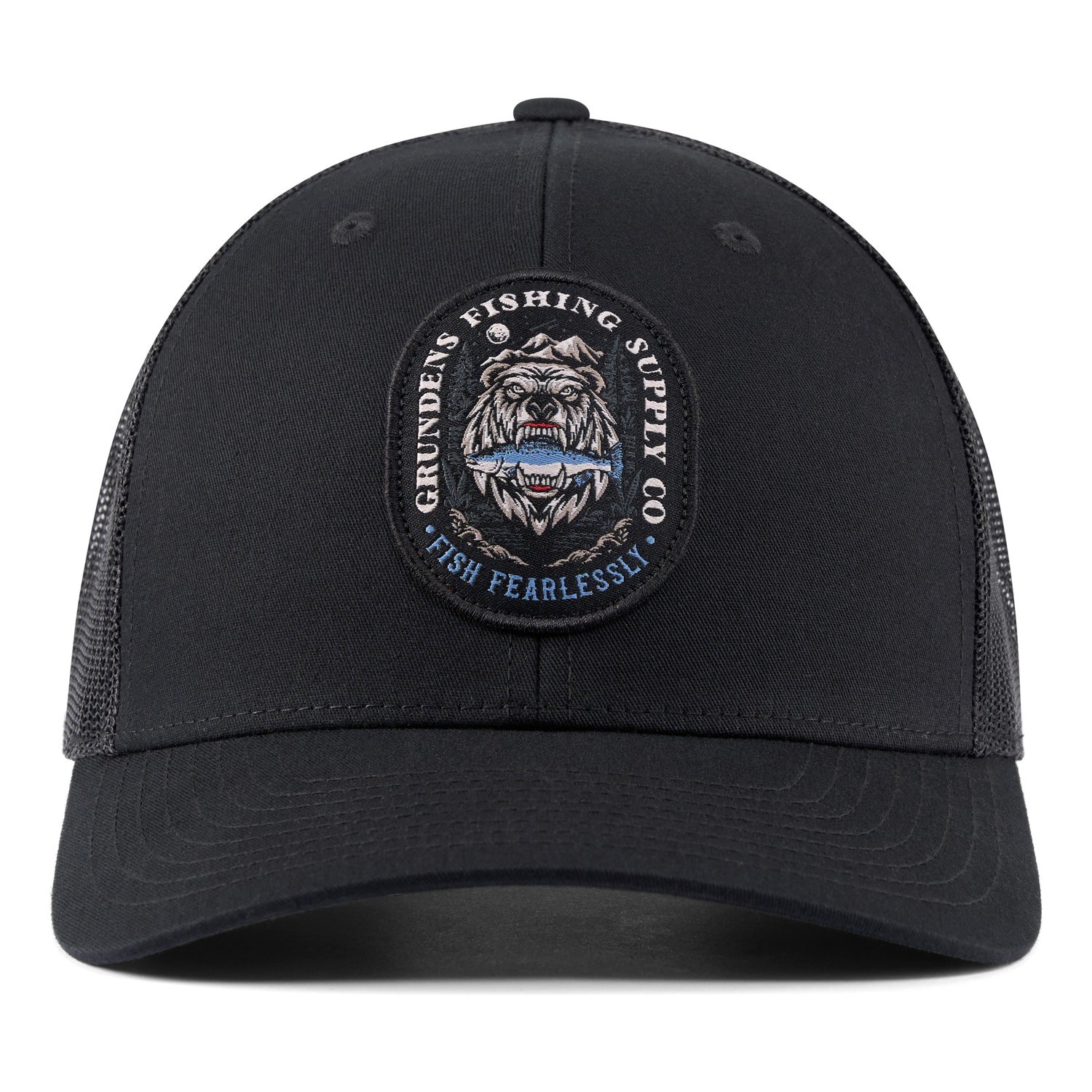 Grundéns Bear Essentials Trucker Black i gruppen Beklædning og fodtøj / Kasketter og hovedbeklædning / Kasketter / Trucker caps hos Sportfiskeprylar.se (50510-001-0001)