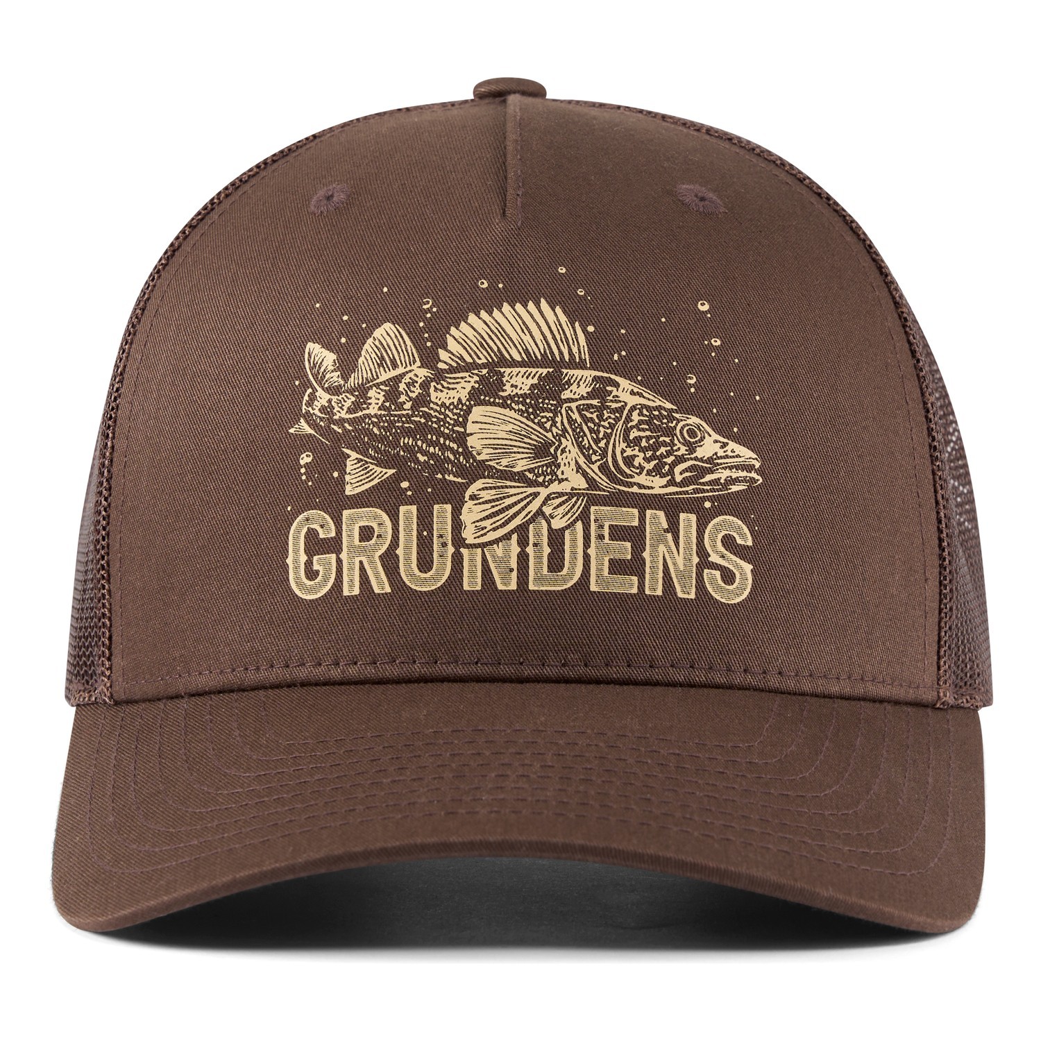 Grundéns King of the Lakes Trucker Brown i gruppen Beklædning og fodtøj / Kasketter og hovedbeklædning / Kasketter / Trucker caps hos Sportfiskeprylar.se (50526-200-0001)