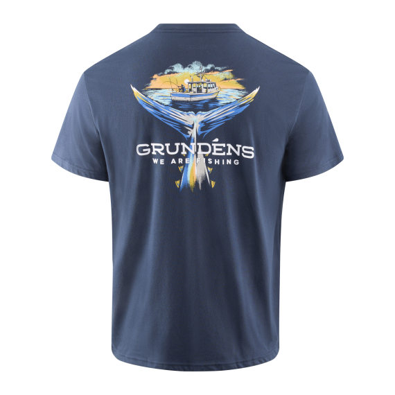 Grundéns Tuna Tailscape SS T-Shirt Dark Navy i gruppen Beklædning og fodtøj / Beklædning / T-shirts hos Sportfiskeprylar.se (50538-425-0013r)