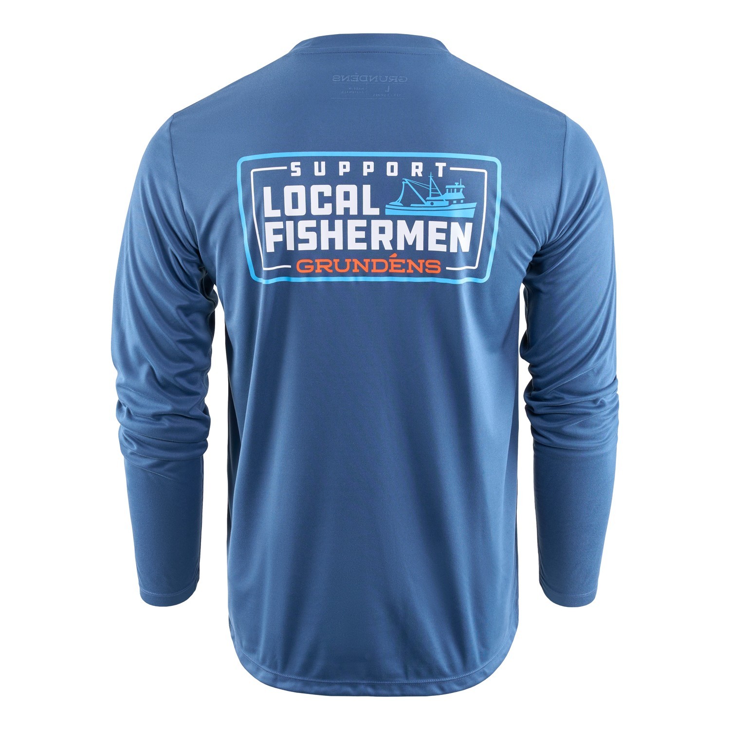 Grundéns Support Local LS Tech Tee Blue Abyss i gruppen Beklædning og fodtøj hos Sportfiskeprylar.se (50546-477-0013r)