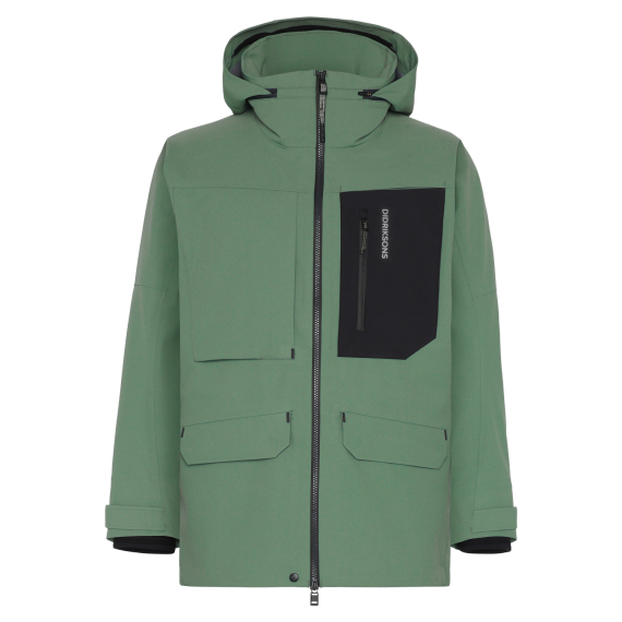 Didriksons Fractus USX Jacket 3 Dark Moss i gruppen Beklædning og fodtøj / Beklædning / Jakker / Regnjakker hos Sportfiskeprylar.se (505947H16004r)